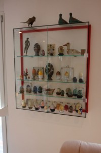 Vitrine UV-verklebt